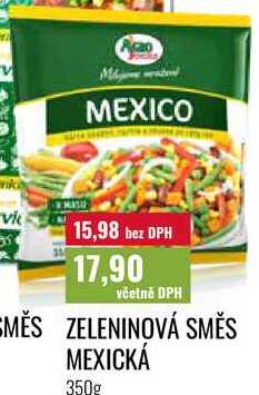 ZELENINOVÁ SMĚS MEXICKÁ 350g 