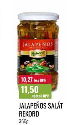 JALAPEÑOS SALÁT REKORD 360g 