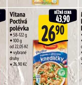 Vitana Poctivá polévka 58-122 g 