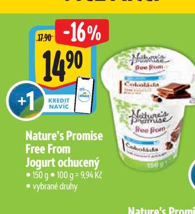  Nature's Promise Free From Jogurt ochucený 150 g 