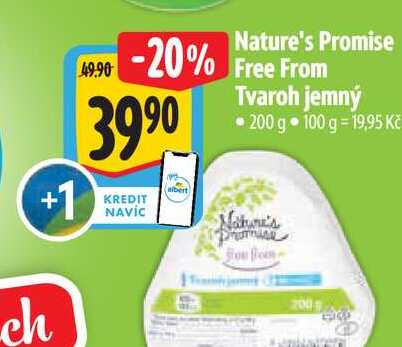 Nature's Promise Free From Tvaroh jemný 200 g
