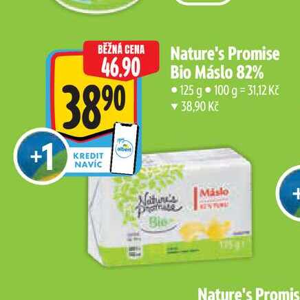   Nature's Promise Bio Máslo 82% 125 g 