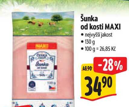 Šunka od kosti MAXI 130 g