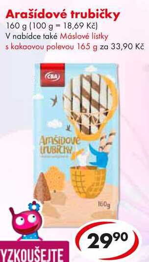 Arašídové trubičky, 160 g