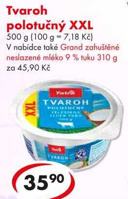 Tvaroh polotučný XXL, 500 g