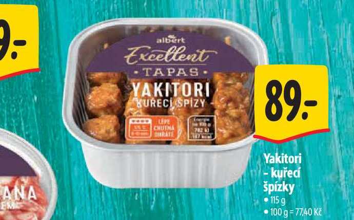 Yakitori - kuřecí špízky 115 g