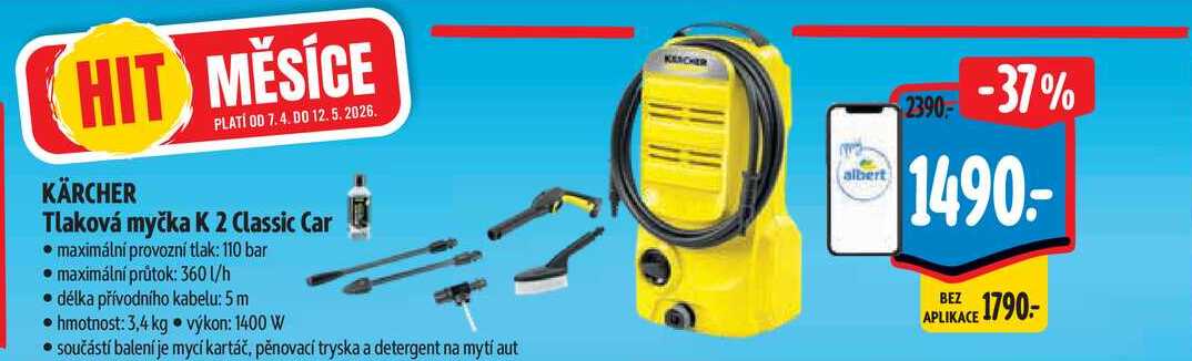 KÄRCHER Tlaková myčka K 2 Classic Car 