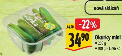 Okurky mini, 250 g