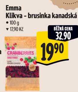 Emma Klikva - brusinka kanadská, 100 g