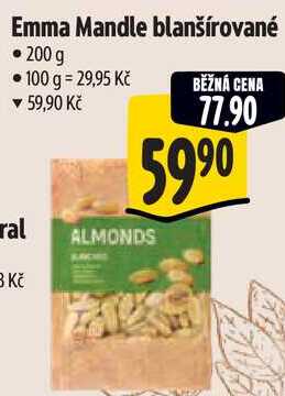 Emma Mandle blanšírované, 200 g