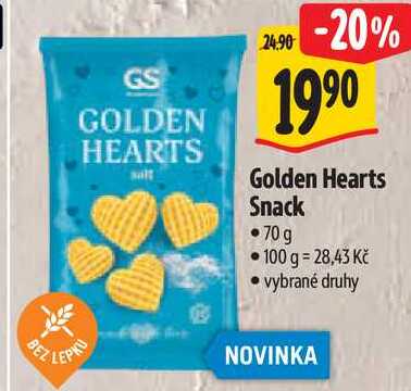Golden Hearts Snack, 70 g