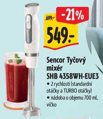 Sencor Tyčový mixér SHB 4358WH-EUE3