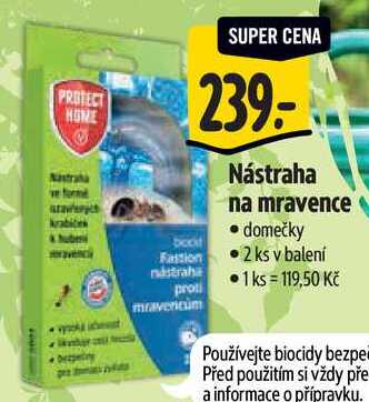 Nástraha na mravence, 2 ks