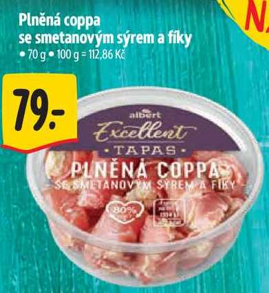Plněná coppa se smetanovým sýrem a fíky, 70 g