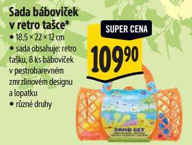 Sada báboviček v retro tašce