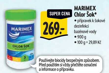 MARIMEX Chlor Šok, 900 g