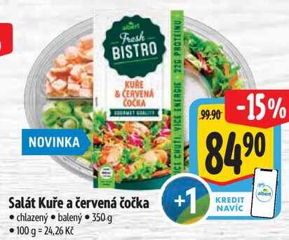 Salát Kuře a červená čočka, 350 g