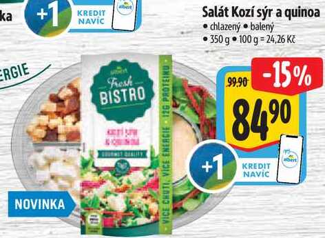 Salát Kozí sýr a quinoa, 350 g