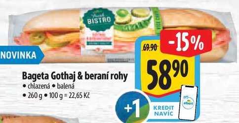 Bageta Gothaj & beraní rohy, 260 g