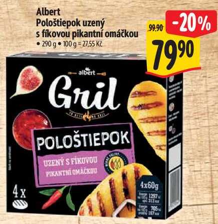 Albert Pološtiepok uzený s fíkovou pikantní omáčkou, 290 g