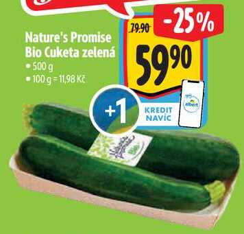 Nature's Promise Bio Cuketa zelená, 500 g