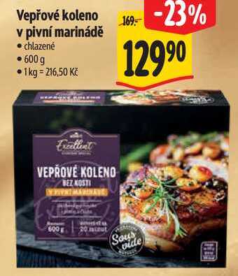 Vepřové koleno v pivní marinádě, 600 g