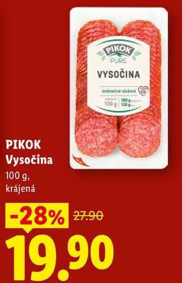 PIKOK Vysočina, 100 g