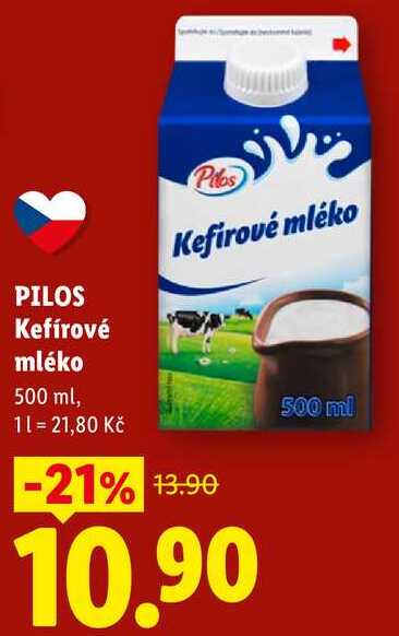 PILOS Kefírové mléko, 500 ml