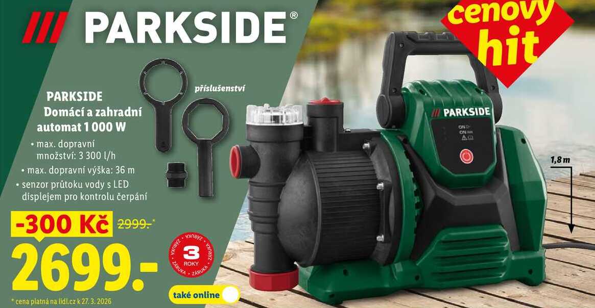PARKSIDE Domácí a zahradní automat 1000 W