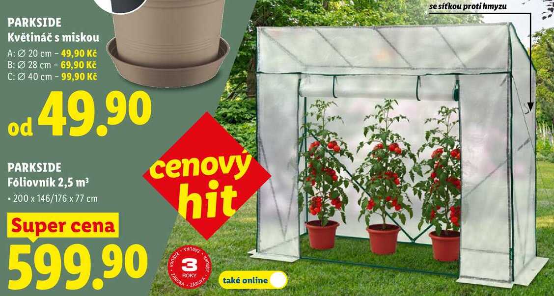 PARKSIDE Fóliovník 2,5 m³