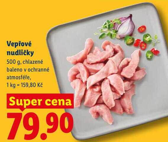 Vepřové nudličky, 500 g