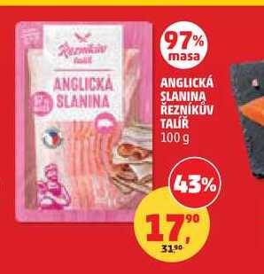 ANGLICKÁ SLANINA ŘEZNÍKŮV TALÍŘ, 100 g