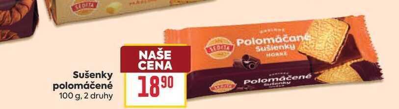 Sušenky polomáčené 100 g