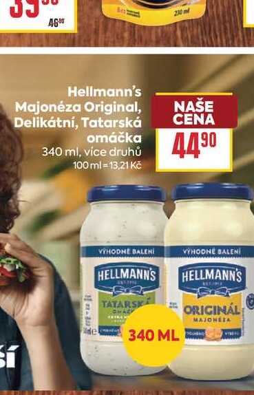 Hellmann's Majonéza Original, Delikátní, Tatarská omáčka 340 ml