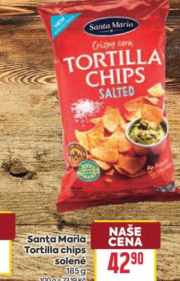 Tortilla chips solené 185 g