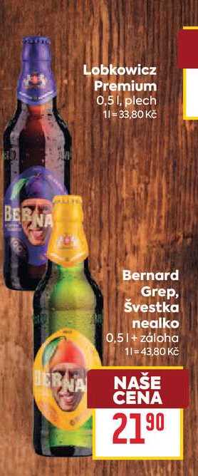 Bernard Grep, Švestka nealko 0,5l