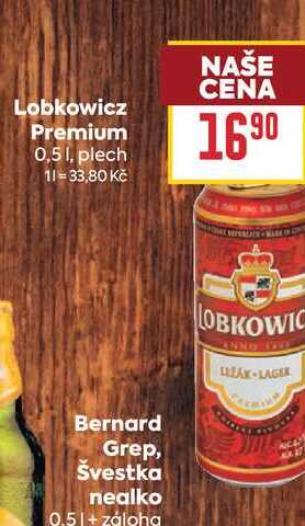 Lobkowicz Premium 0,51, plech