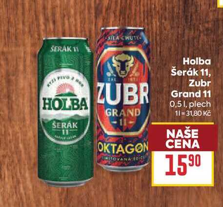 Holba Šerák 11, Zubr Grand 11 0,51, plech