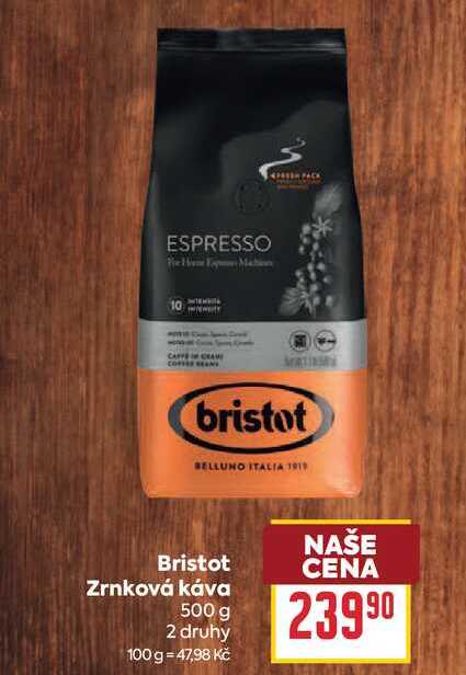 Bristot Zrnková káva 500 g 