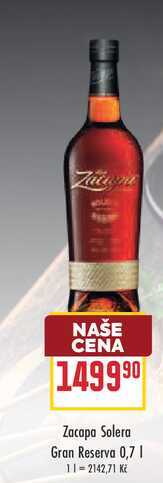 Zacapa Solera Gran Reserva 0,7l