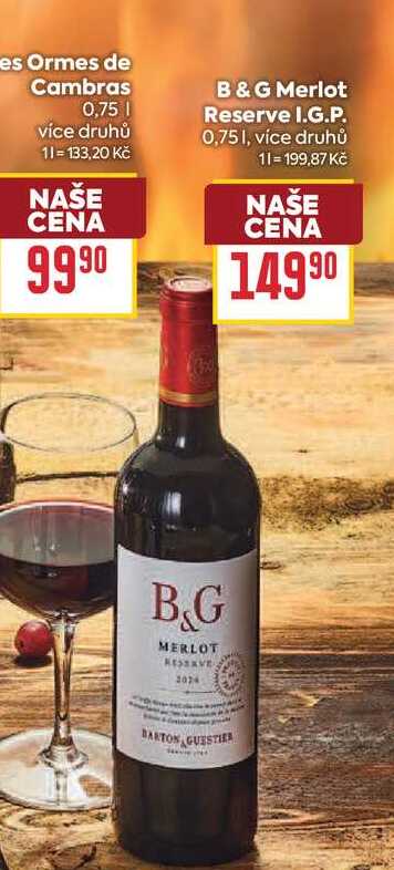B & G Merlot Reserve I.G.P. 0,75l