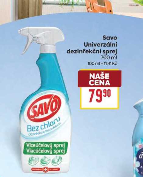 Savo Univerzální dezinfekční sprej 700 ml 
