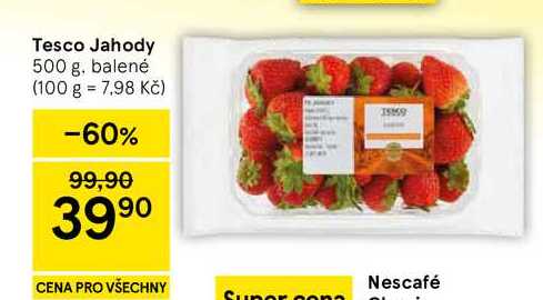 Tesco Jahody, 500 g 