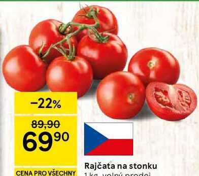 Rajčata na stonku, 1 kg 