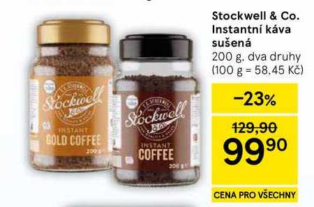 Stockwell & Co. Instantní káva sušená, 200 g