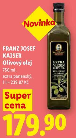 FRANZ JOSEF KAISER Olivový olej, 750 ml