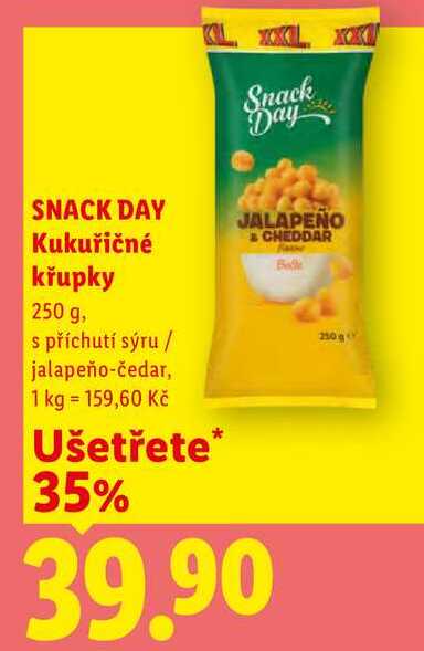 SNACK DAY Kukuřičné křupky, 250 g