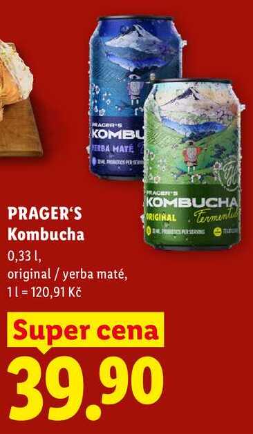 PRAGER'S Kombucha, 0,33 l