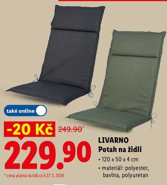 LIVARNO Potah na židli 