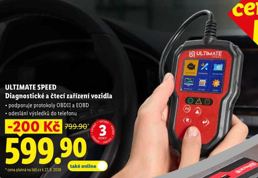 ULTIMATE SPEED Diagnostické a čtecí zařízení vozidla 